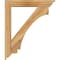 Ekena Millwork Imperial Traditional Rough Sawn Bracket w/ Offset Brace, Western Red Cedar, 6"W x 32"D x 38"H BKT0604X32X38IMP01RWR - alternate 2